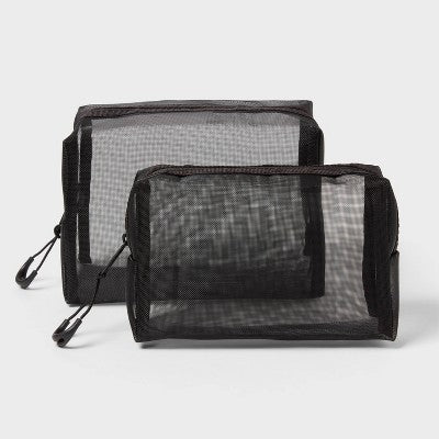 Zestaw 2 saszetek-organizerów do auta, czarne