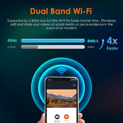 Kamera samochodowa 4K z modułową konstrukcją i Wi-Fi