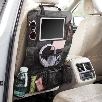 Duży organizer na oparcie fotela, czarny