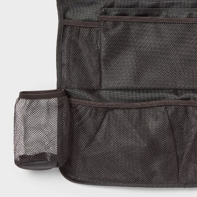 Duży organizer na oparcie fotela, czarny