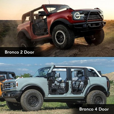 Rurkowe drzwi terenowe do SUV 2021–2025, komplet 4 szt.