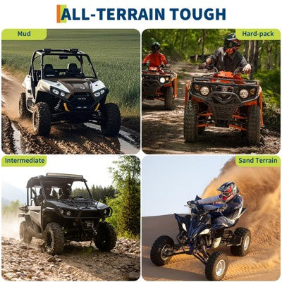 Zestaw 2 opon przyczepowych z felgami 14\", białe