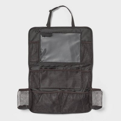 Duży organizer na oparcie fotela, czarny